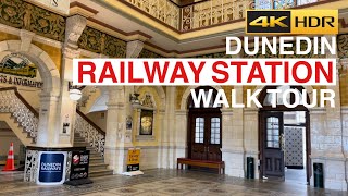 Dunedin Railway Station Walking Tour New Sealand 4K [upl. by Mcculloch626]