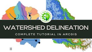 Watershed delineation in ArcGIS  watershed delineation complete tutorial [upl. by Netram]