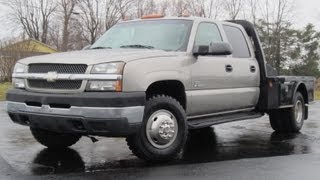 2003 Chevy 3500 LT 4x4 DURAMAX DIESEL 58k miles FLAT BED SOLD [upl. by Shannan]