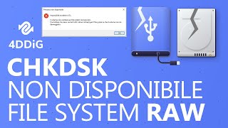 【Risolto】Come risolvere CHKDSK non è disponibile per unità RAW in Windows 1011  Recupera unità RAW [upl. by Terb899]