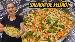 ACOMPANHAMENTO PARA CHURRASCO SIMPLES E BARATO SALADA DE FEIJÃO FRADINHO [upl. by Lougheed]