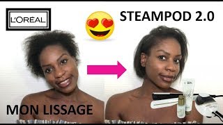 COMMENT JE LISSE MES CHEVEUX AVEC LE STEAMPOD [upl. by Herald17]