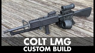 Airsoft Custom Build Gas Blowback Colt LMG  Diemaco LSW [upl. by Adnyc]