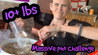 I LOVE PHO AND THE 10 LB PHO CHALLENGE NEW RECORD RAINA IS CRAZY 😜 I’m STILL BLOCKED  DEFEATED [upl. by Nylirek168]