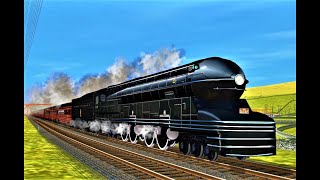 PRR Class S1 6100 Duplex 6446 quotThe Big Enginequot in Trainz Simulator [upl. by Leahey651]