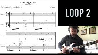 Jackboy  Cleaning Crew Guitar Loop with Tab [upl. by Sidnee]