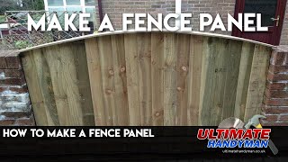 How to make a fence panel [upl. by Ahselaf]