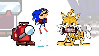 Mini Crewmate Kills Emoji SHIN SONIC TAILS Characters  Among Us [upl. by Omolhs]