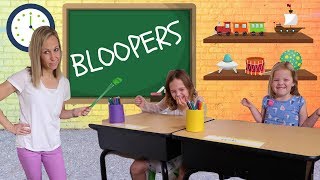 Silly Toy School BLOOPERS with Addy and Maya [upl. by Haily]