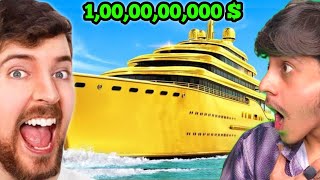 I Built A GOLDEN 1000000000 SUPER YACHT In Roblox MEGA YACTH TYCOON [upl. by Gitt]