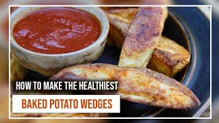 Easy Potato Wedges  insanely good healthy version [upl. by Lokkin]