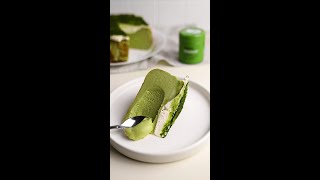 Creamy Matcha Cheesecake No Crust Needed for This Easy Dessert [upl. by Eleets]