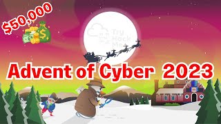 50000 in prizes FREE cybersecurity training  Advent of Cyber 2023 TryHackMe [upl. by Shiroma116]