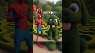 Garden cutting 😂 Who is best  Spriderman vs Venom vs Captain America spiderman marvel shorts [upl. by Llenreb]