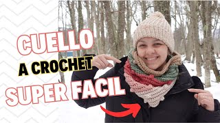 TUTORIAL PASO A PASO  Cuello BOOMER Crochet  COMO TEJER UN CUELLITO A CROCHET [upl. by Dardani]