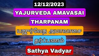 12122023 YAJURVEDA AMAVASAI THARPANAM யஜுர்வேத அமாவாஸை தர்ப்பணம் WITH TAMILENG SUBTITLES [upl. by Gow]