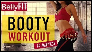 10min Booty Burn  Belly Dance Workout [upl. by Aner]