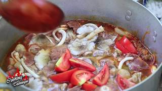 Cooking Technique Amazing Frog Tom Yum Soup Recipe In My Village [upl. by Hewe419]