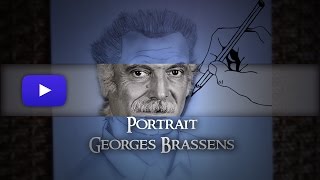 Dessin Portrait de Georges Brassens [upl. by Nike133]