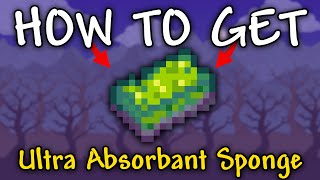 How to Get Ultra Absorbant Sponge in Terraria  Ultra absorbant sponge [upl. by Adanar]