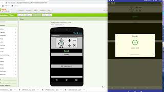 AI with App Inventor Voice Calculator [upl. by Ainig441]