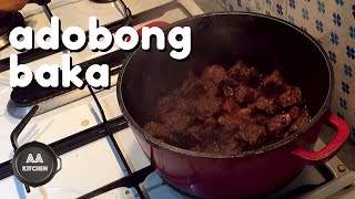 Adobong Baka  Beef Adobo Recipe [upl. by Ttocs]