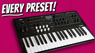 Korg Wavestate Mk2  demoing EVERY preset no talking [upl. by Deenya]