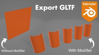 How to export GLTF file with modifier in blender  How to fix GLTF problem  HASWIZ [upl. by Hajidak]