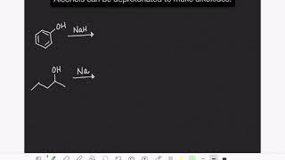 4 Deprotonation of an alcohol [upl. by Georgette]