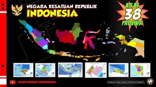 ATLAS INDONESIA BARU  38 PROVINSI  1 IKN [upl. by Etteroma432]