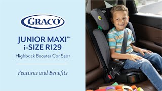 Junior Maxi™ iSize R129 Highback Booster Seat  Safely transport your big kid with iSize [upl. by Atekram]