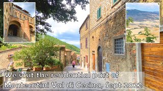 A quiet walk about the residential part of old town Montecatini Val di Cecina Tuscany MUSICFREE [upl. by Teragramyram543]