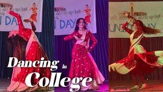 Dancing in College Again💃🫠♥️  Hansika Krishna [upl. by Irahcaz]