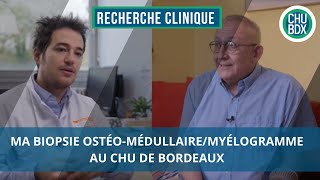 Ma Biopsie ostéomédullairemyélogramme au CHU de Bordeaux [upl. by Mini]