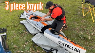 Stellar S14 G2 Three Piece Modular Kayak [upl. by Eciuqram]