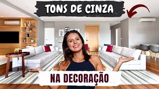 7 CORES EM TONS DE CINZA PARA A DECORAÇÃO DA SUA CASA [upl. by Aicrag]