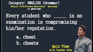 QUIZ TIME Can you pass this SubjectVerbPronounAntecedent Agreement test [upl. by Siri]