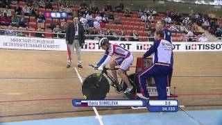 Daria SHMELEVA  Womens Final 500m Time Trial  2013 UCI World Track Championships Minsk [upl. by Ecnav]