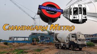 Chandigarh Metro Development Work Update  Fully Underground Metro [upl. by Mckeon]