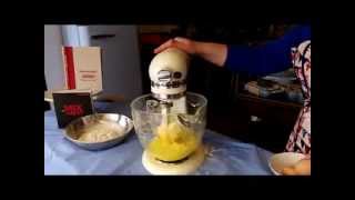 Making Lemon Drizzle cake with a KitchenAid Artisan Mixer [upl. by Aleafar]