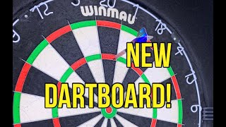 Our New Dartboard Winmau Blade 6 Unboxing amp Installation How to Install a New Dartboard [upl. by Lunnete]