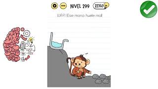 Brain Test  Nivel 299 ¡Uff ¡Ese mono huele mal  Solución [upl. by Des]