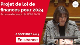 Budget 2024  action extérieure de lÉtat 12 [upl. by Macgregor]