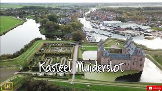 Kasteel Muiderslot in Muiden by DJI Mavic Pro 4K Drone [upl. by Nannerb590]