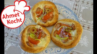 Rezept Kleine Pizza  Ahmet Kocht  italienisch kochen  Folge 39 [upl. by Arimihc561]