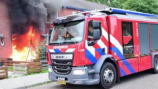 Uitslaande woningbrand aan de Juisterrif in Delfzijl bewoners kunnen woning op tijd verlaten [upl. by Itteb139]