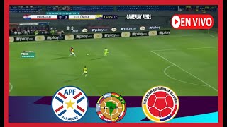 PARAGUAY vs COLOMBIA EN VIVO  Eliminatorias Mundial 2026 • Simulación amp Recreación PES21 [upl. by Handel653]