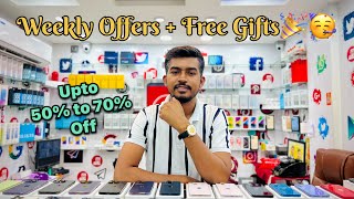 Weekly Special Offers Here 🤩 Free Gift 🎁 Upto 70 Off 🎉 Second Hand Phone  Mobixpress [upl. by Boice]