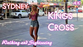 KINGS CROSS SYDNEY CITY 4K Walk Through Tour  AUSTRALIA NSW  Potts Point  Darlinghurst Road [upl. by Ainad457]