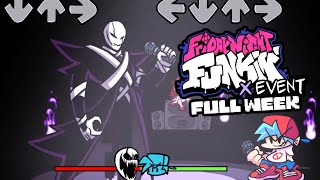 VS X Gaster The X Event FULL WEEK UPDATE  Friday Night Funkin Mod Showcase [upl. by Enelyad162]